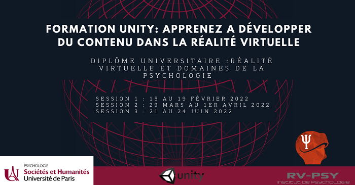 Dîplome Universitaire : Réalité virtuelle et domaines de la psychologie